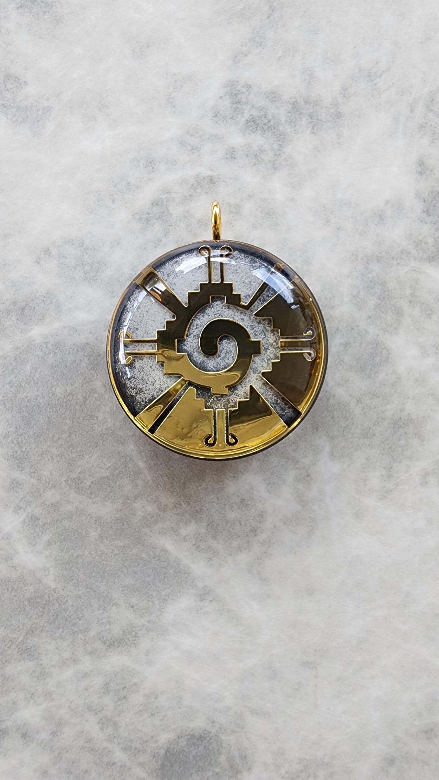 Handmade 77 Crystal Matrix Orgone Pendant | White Galactic Butterfly | EMF Protection Orgone Pendant | Quantum Healing Device