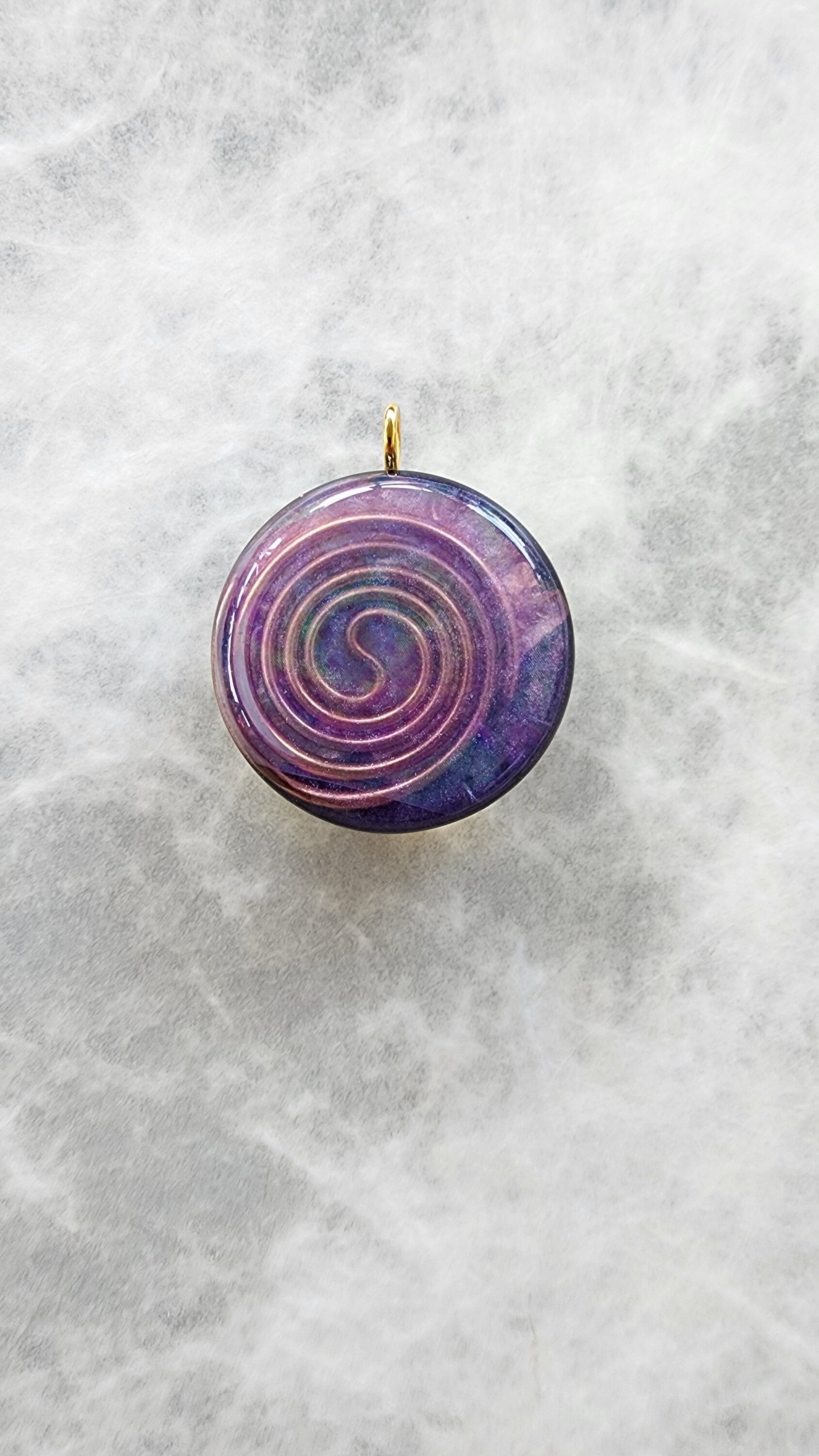 Handmade 77 Crystal Matrix Orgone Pendant | White Galactic Butterfly | EMF Protection Orgone Pendant | Quantum Healing Device