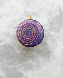 Handmade 77 Crystal Matrix Orgone Pendant | White Galactic Butterfly | EMF Protection Orgone Pendant | Quantum Healing Device
