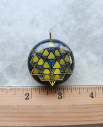 Handmade 55 Crystal Matrix Orgone Pendant | EMF Protection Pendant | 64 Tetrahedron Orgone Pendant | Quantum Healing Device