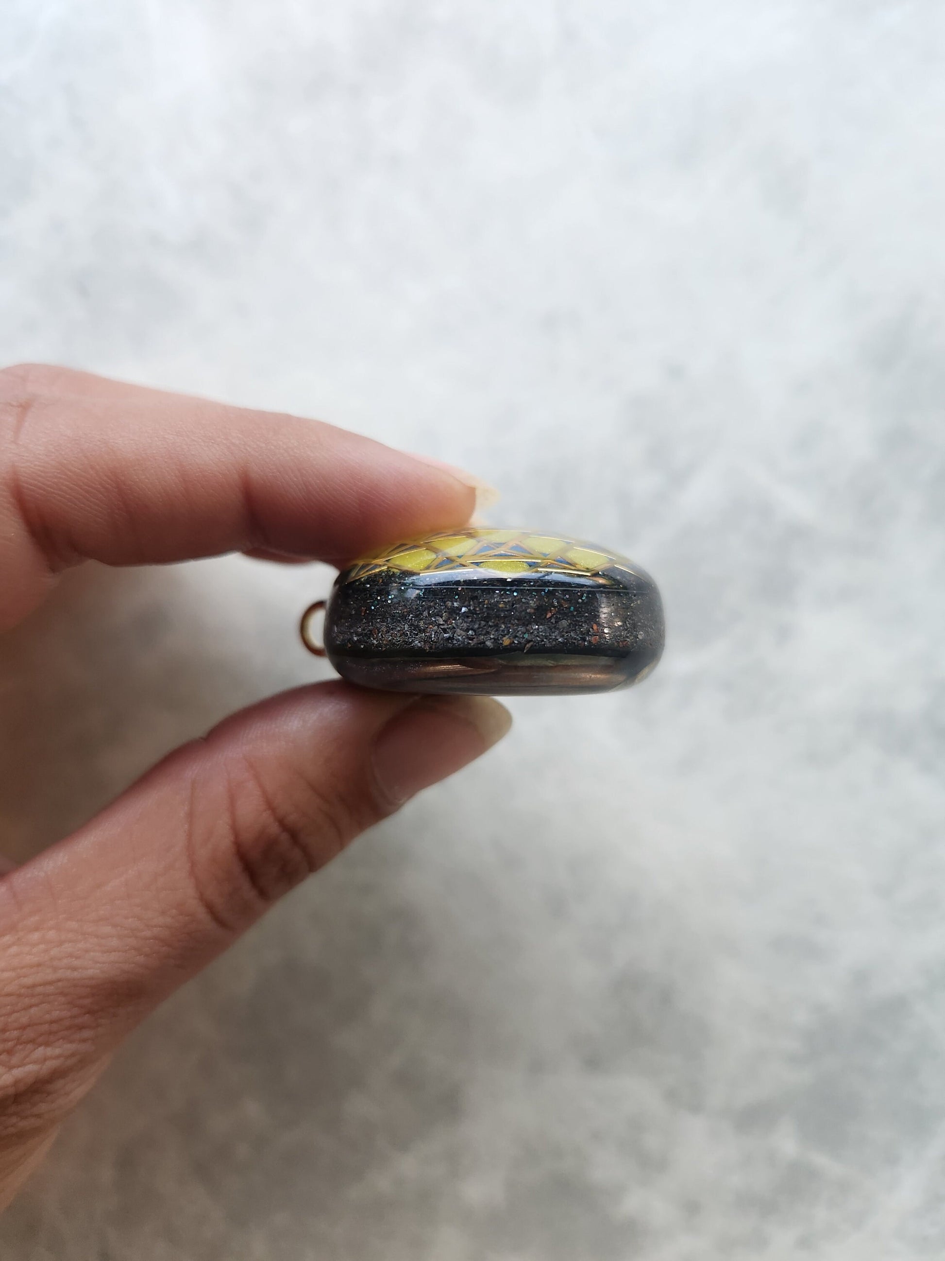 Handmade 55 Crystal Matrix Orgone Pendant | EMF Protection Pendant | 64 Tetrahedron Orgone Pendant | Quantum Healing Device