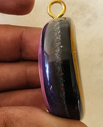 Handmade 77 Crystal Matrix Orgone Pendant | Nova Vision Holographic | EMF Protection Orgone Pendant | Orgonite Crystal Pendant