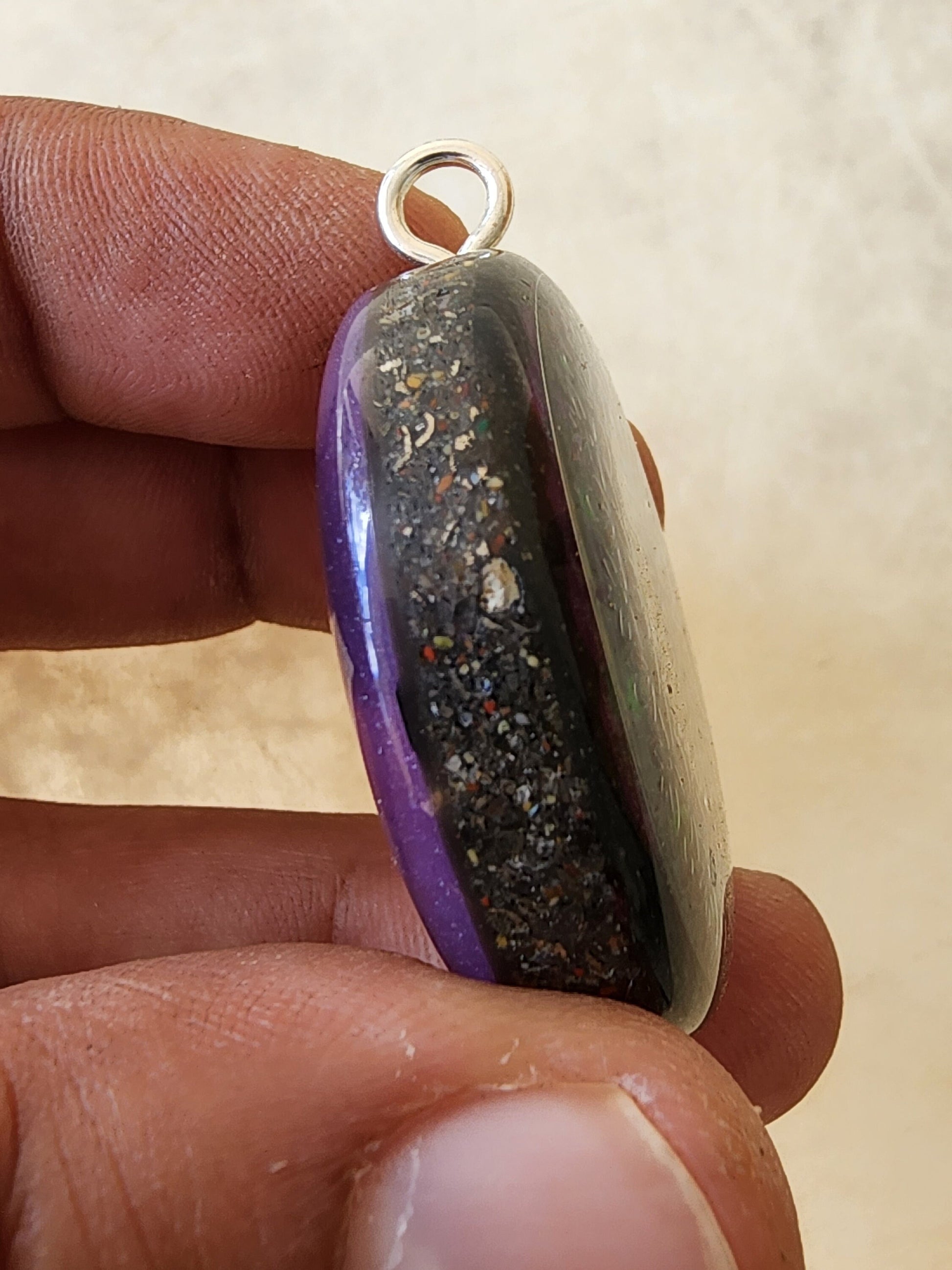 Handmade 77 Crystal Matrix Orgone Pendant | Spiral Holographic Pendant | Crown Chakra Crystal Matrix | EMF Protection Orgone Pendant