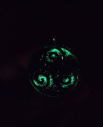Handmade 44 Crystal Matrix Orgone Pendant | Silver Triskelian | EMF Protection | 24k Gold | Orgonite Pendant | Chakra Necklace