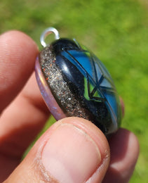 Handmade 77 Crystal Matrix Orgone Pendant | Silver Merkaba | Crown Chakra Crystal Matrix | EMF Protection Orgone Pendant